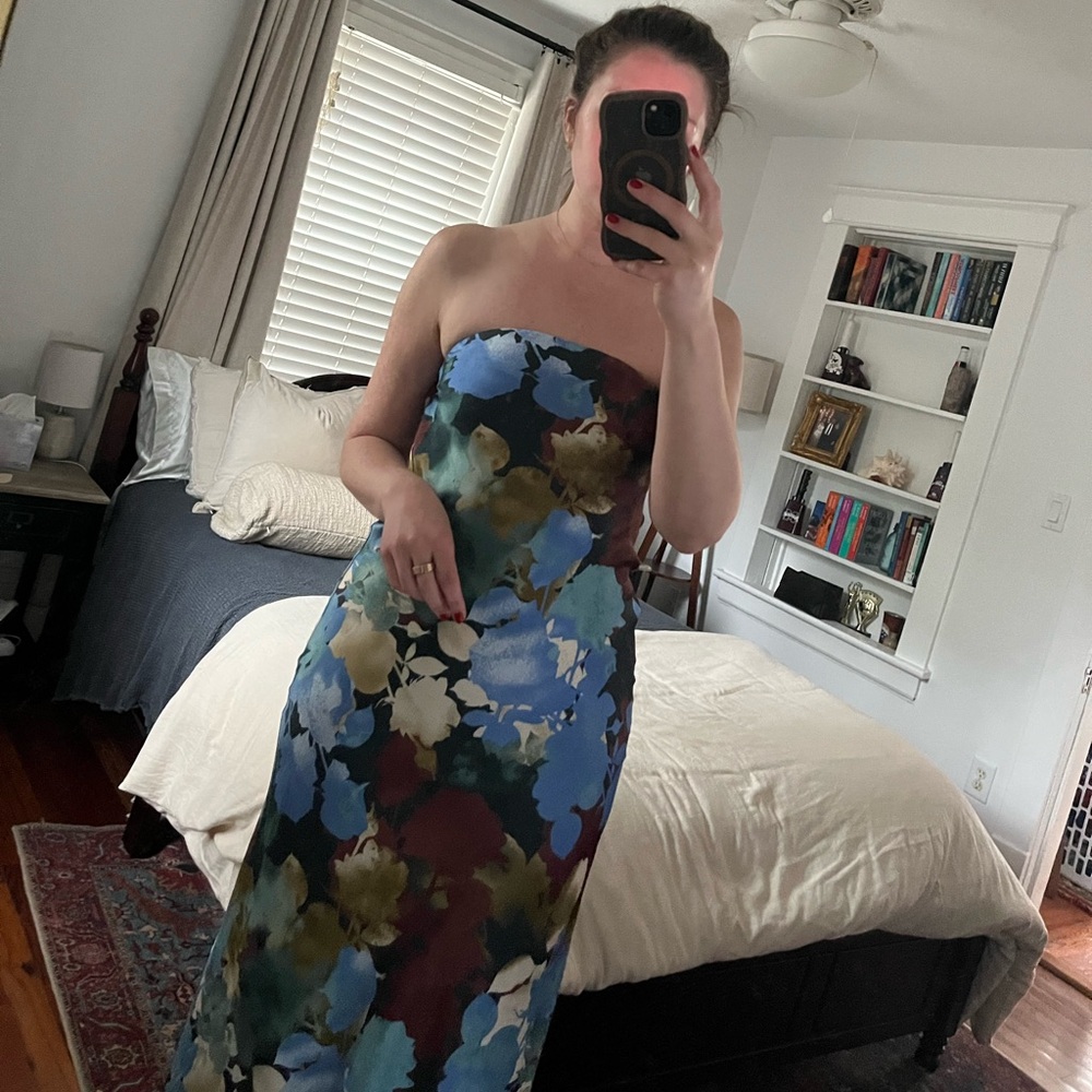 12th Tribe Multicolor Strapless Dress